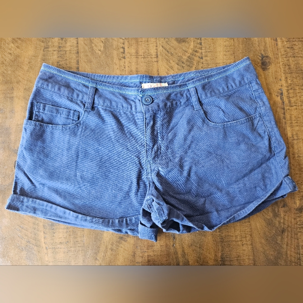 OPs Women's Preowned Blue Cuff Hem Shorts